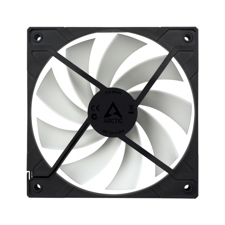 Imagine Ventilator pentru carcasa 120mm low noise FD bearing, Arctic F12 Silent